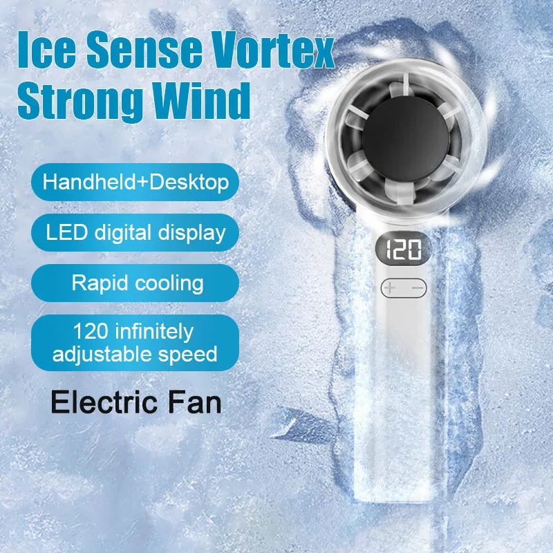 Portable Bladeless Hand Fan USB Rechargeable