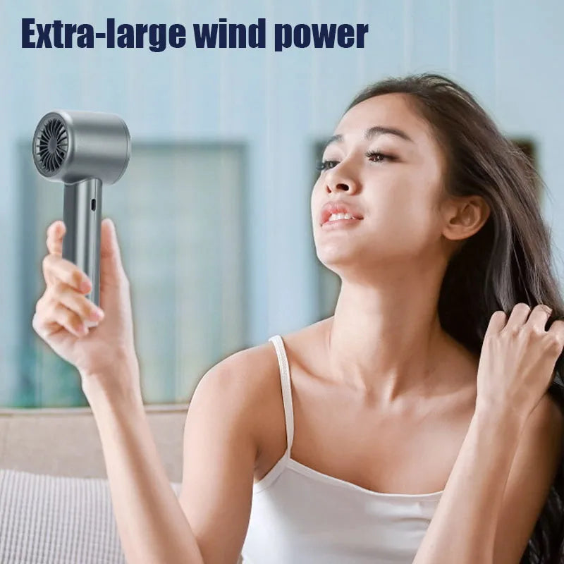 Portable Bladeless Hand Fan USB Rechargeable
