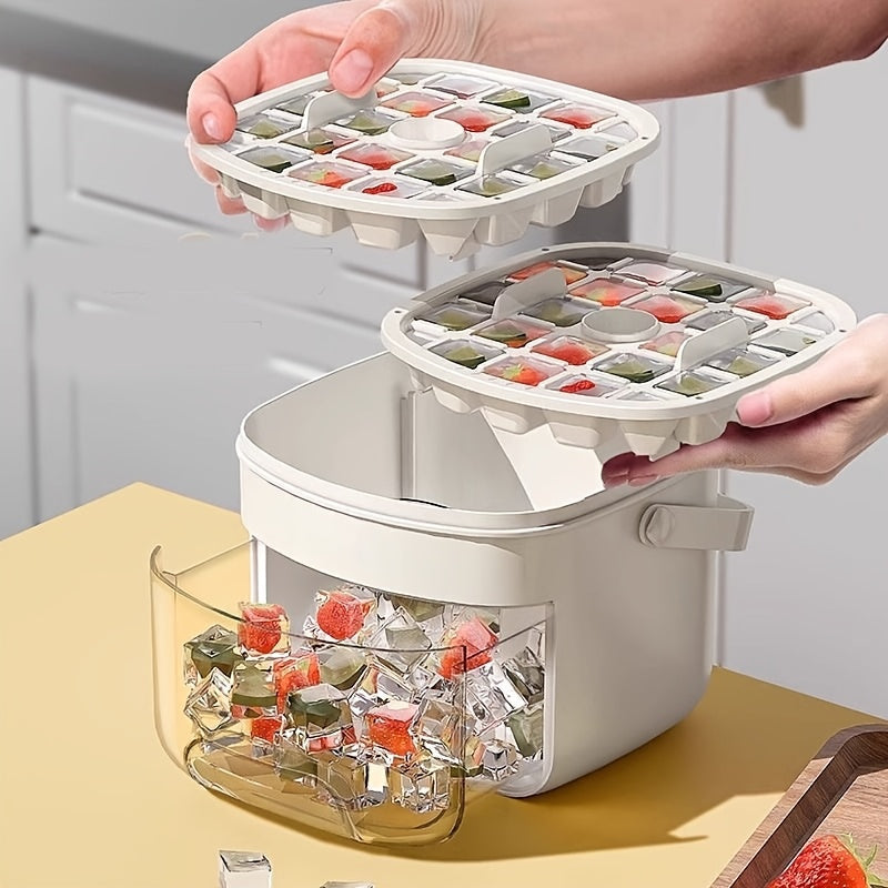 48-Grid Ice Cube Tray with Lid